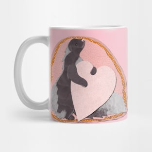 Paper Craft Valentine's Skunk Mug